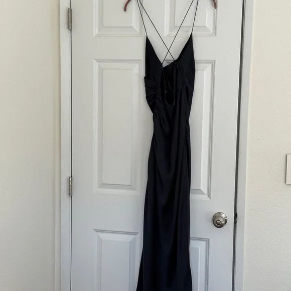 The Sei Strappy Gathered Silk Dress 4 - Picture 2 of 10